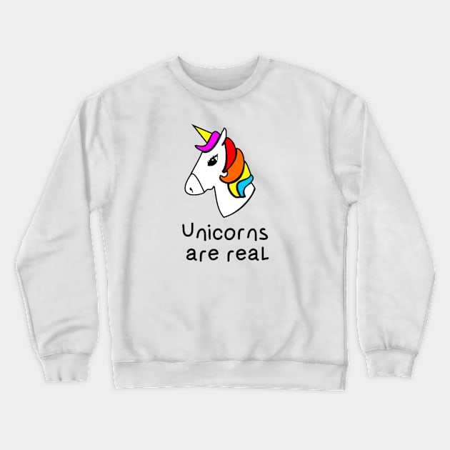 Unicorns are Real! Crewneck Sweatshirt by CaptainMarvelMerch